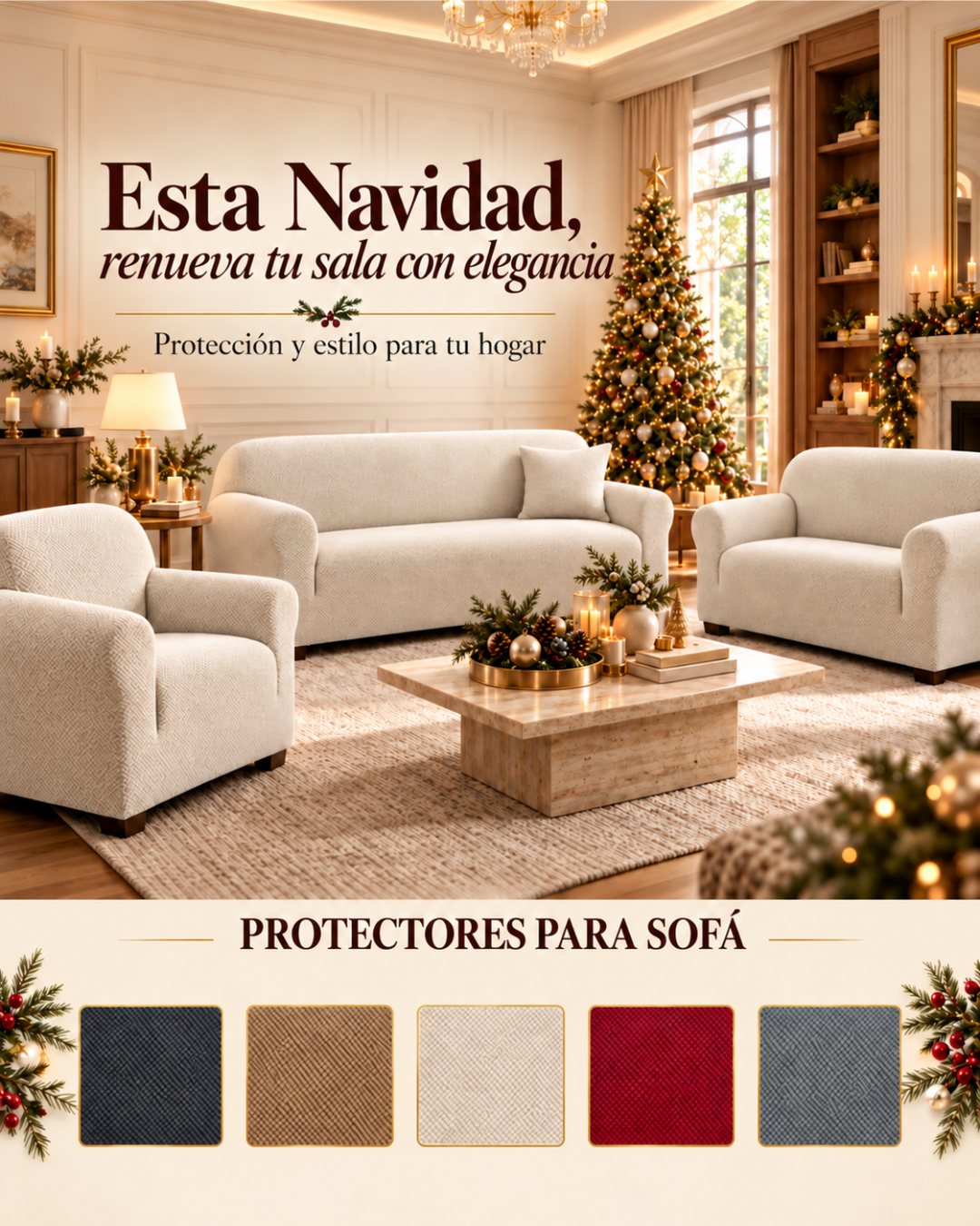 COMBO DE PROTECTORES PARA SOFA